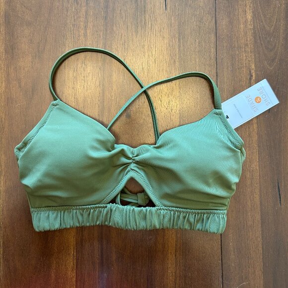 NWT Shade & Shore Bikini Top Green 34B - Picture 1 of 9